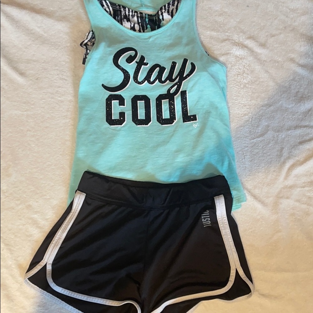 Justice workout outfit